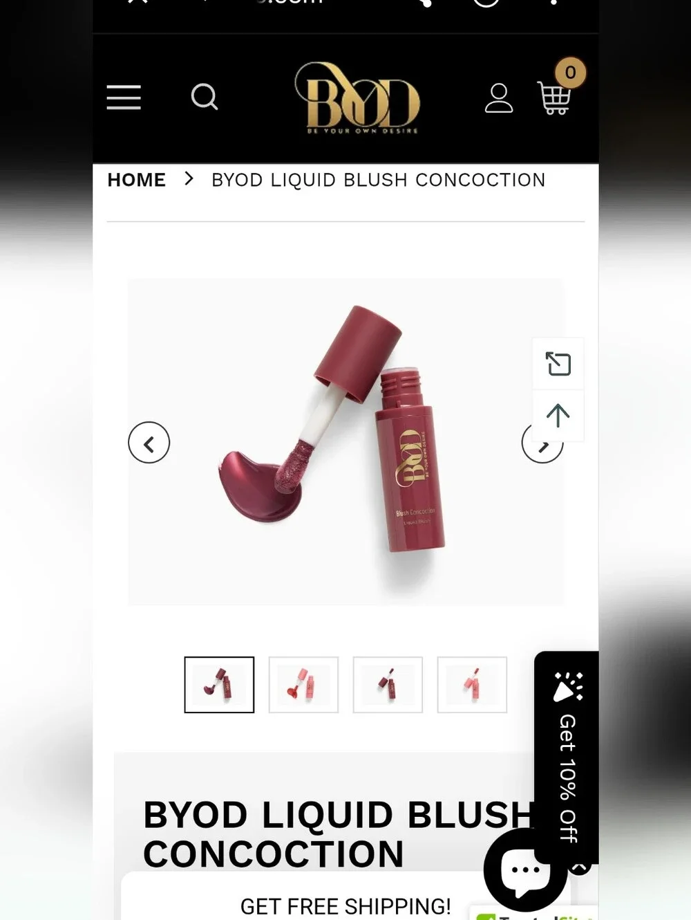 BYOD Be Your Own Desire Cosmetics 